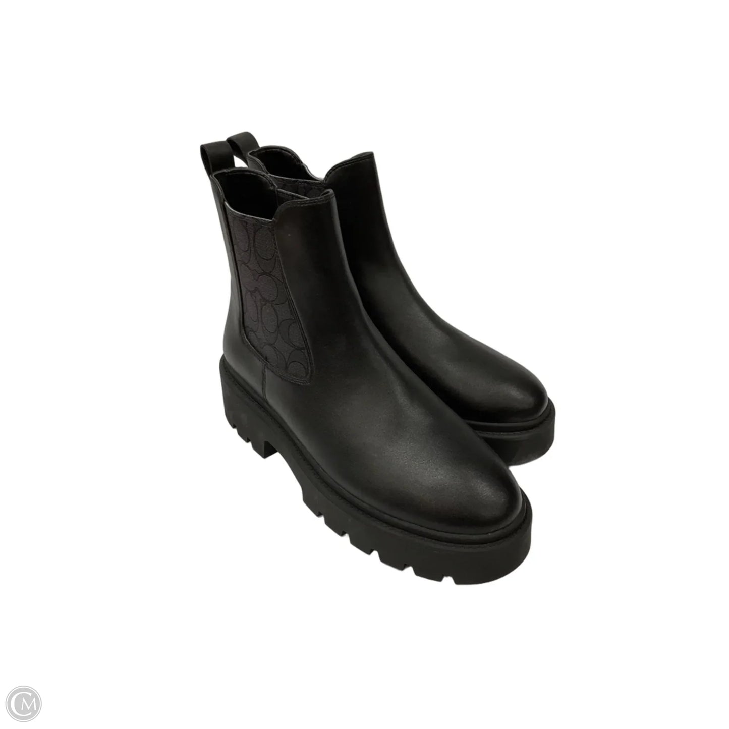Boots Designer By Coach In Black, Size: 9.5
