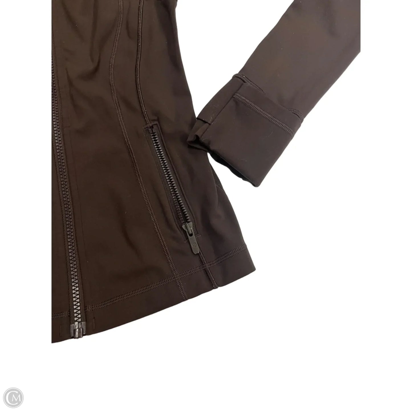 Athletic Jacket By Lululemon In Brown, Size: 2