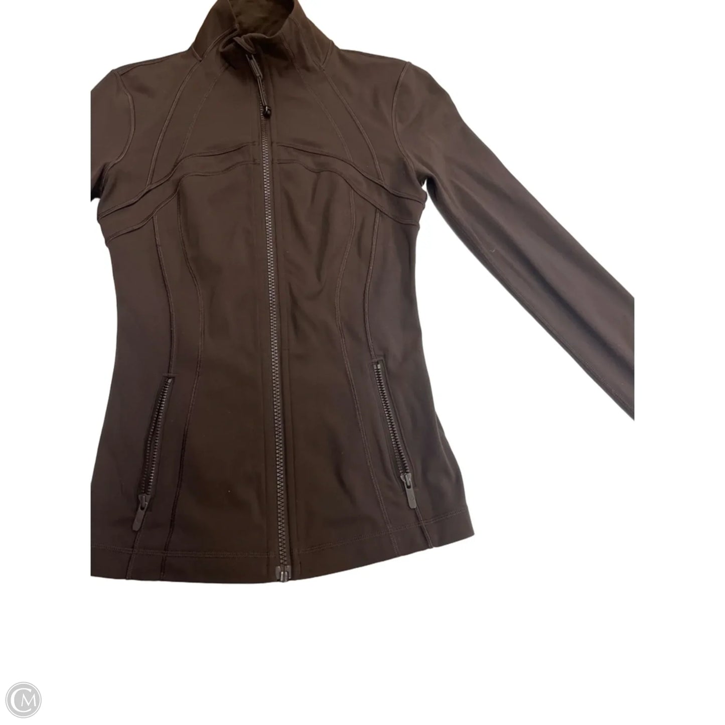 Athletic Jacket By Lululemon In Brown, Size: 2