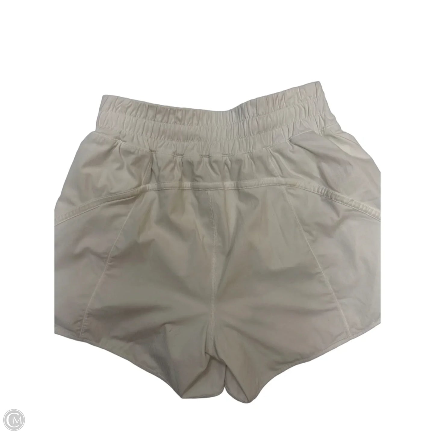 Athletic Shorts By Lululemon In White, Size: 8