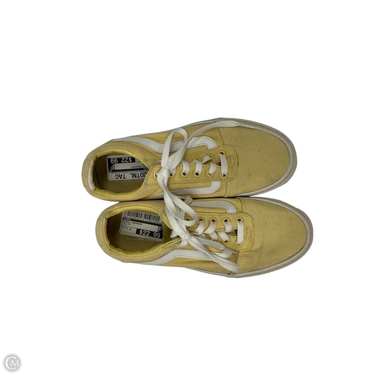 Shoes Sneakers By Vans In Yellow, Size: 7.5