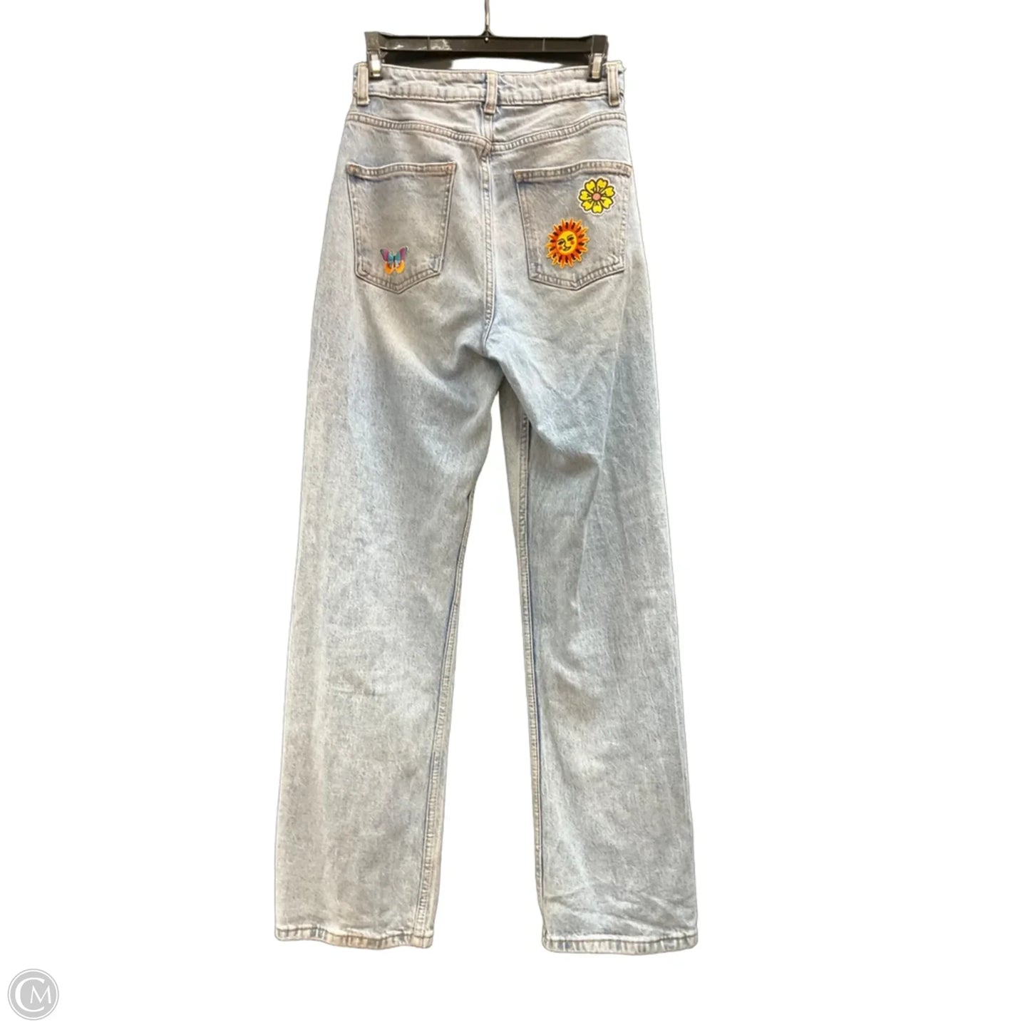 Jeans Straight By Denim And Company In Blue Denim, Size: 2