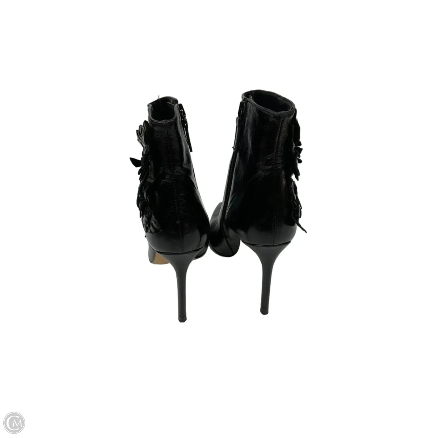 Boots Ankle Heels By Zara Basic In Black, Size: 7.5