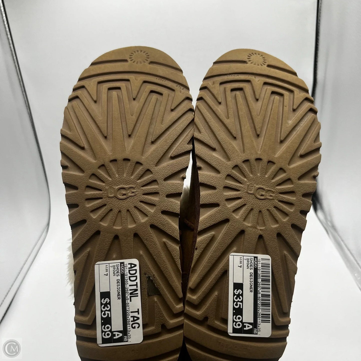 Shoes Designer By Ugg In Brown, Size: 7