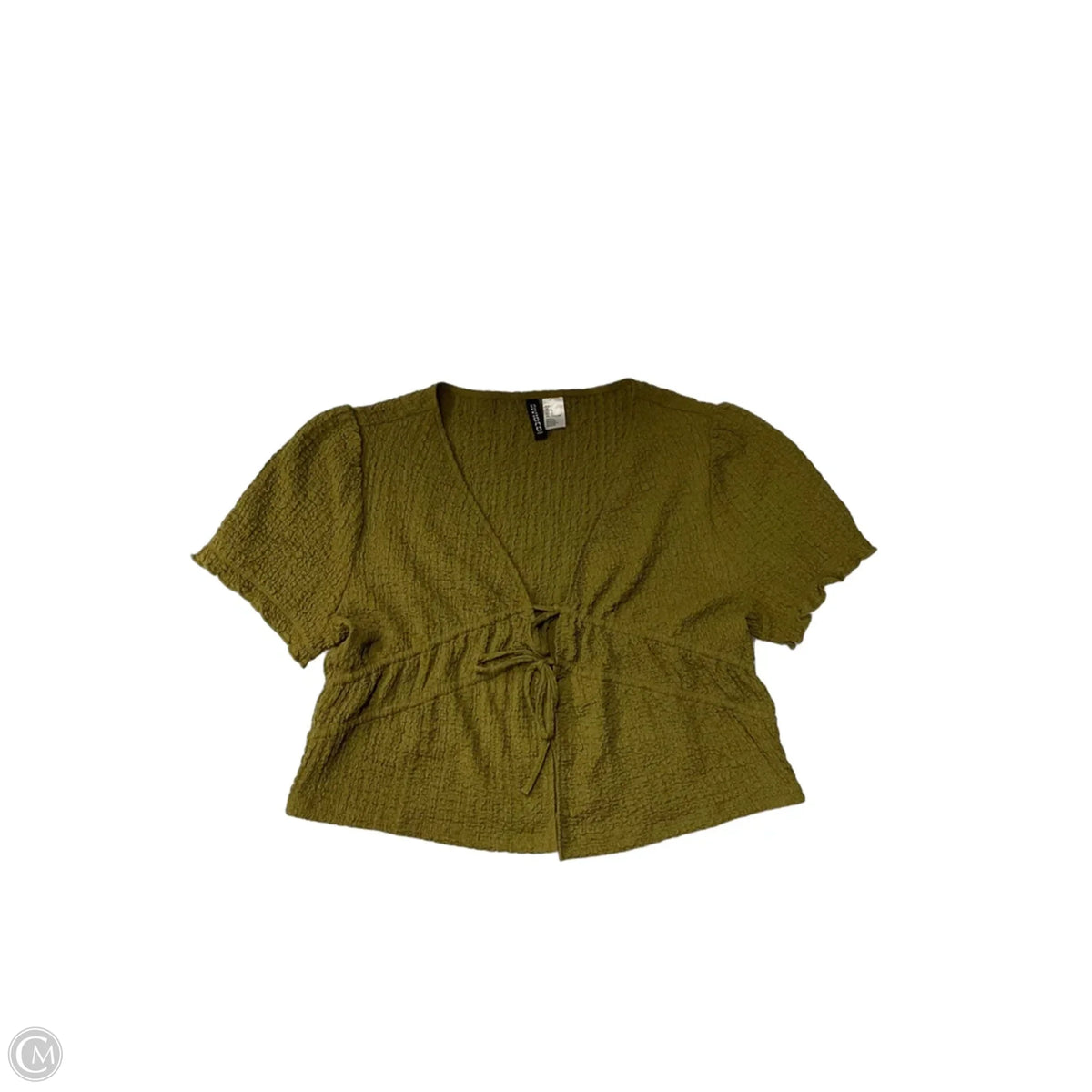 Top Short Sleeve By Divided In Green, Size: L