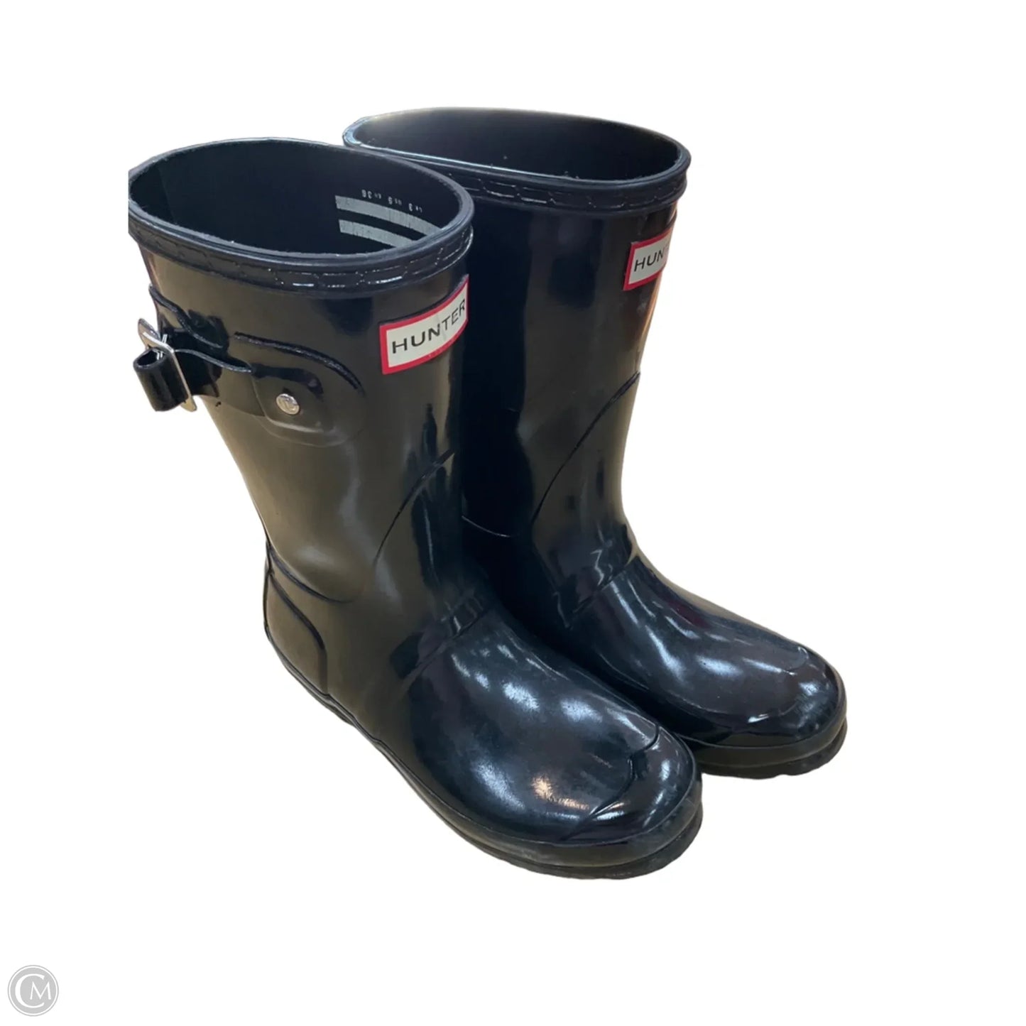 Boots Designer By Hunter In Black, Size: 5