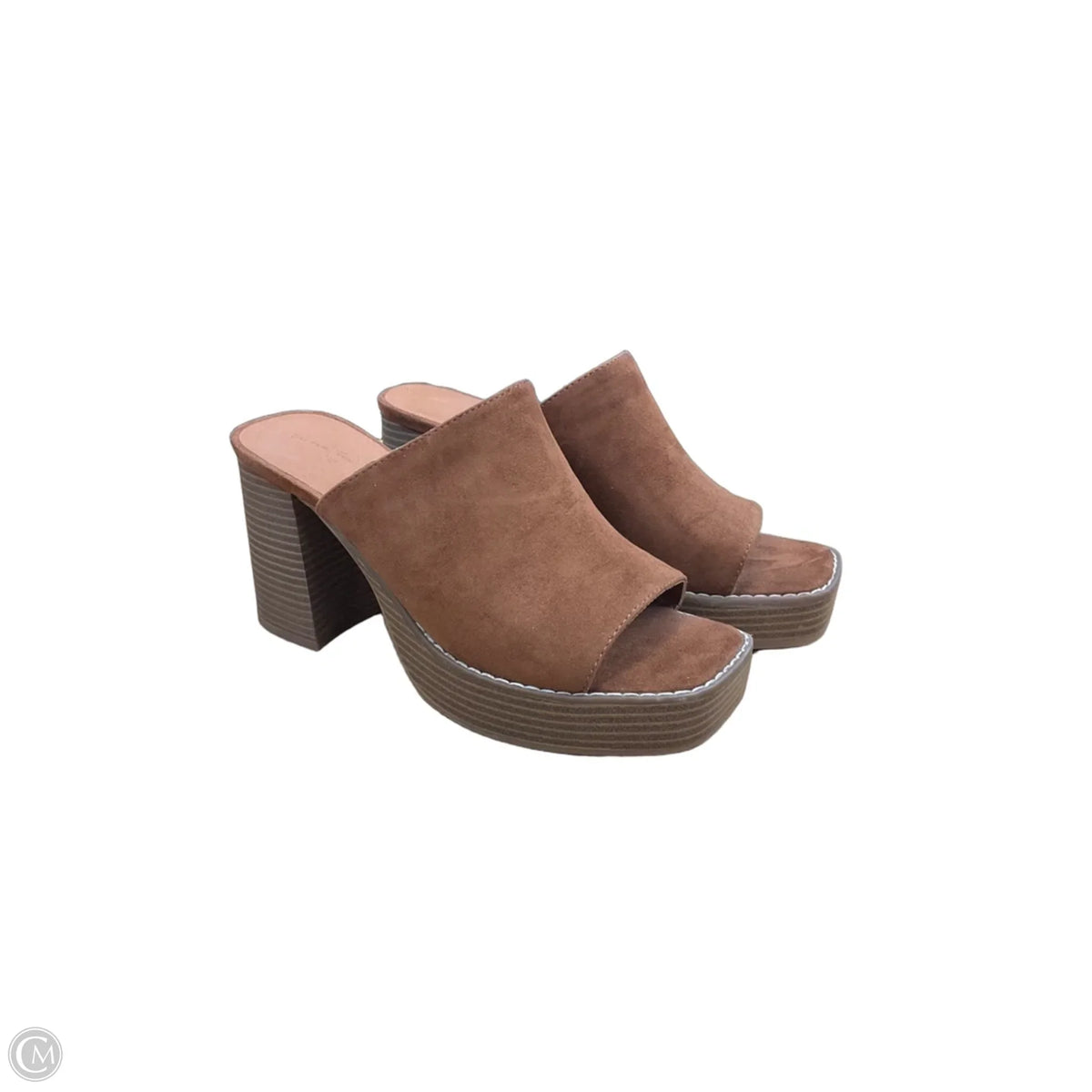 Shoes Heels Block By Universal Thread In Brown, Size: 9