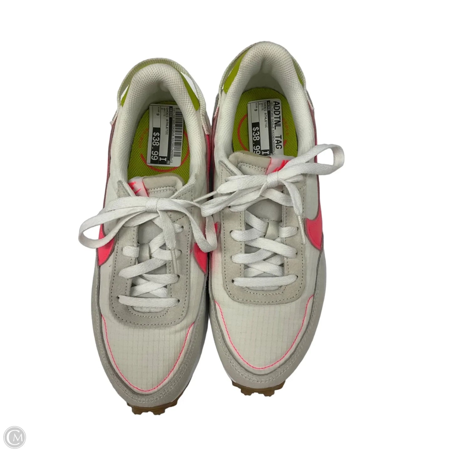 Shoes Athletic By Nike In White, Size: 9