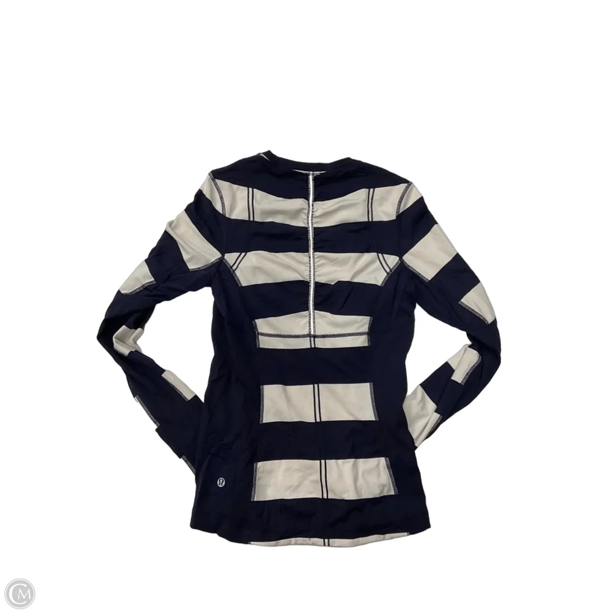 Top Long Sleeve By Lululemon In Striped Pattern, Size: M