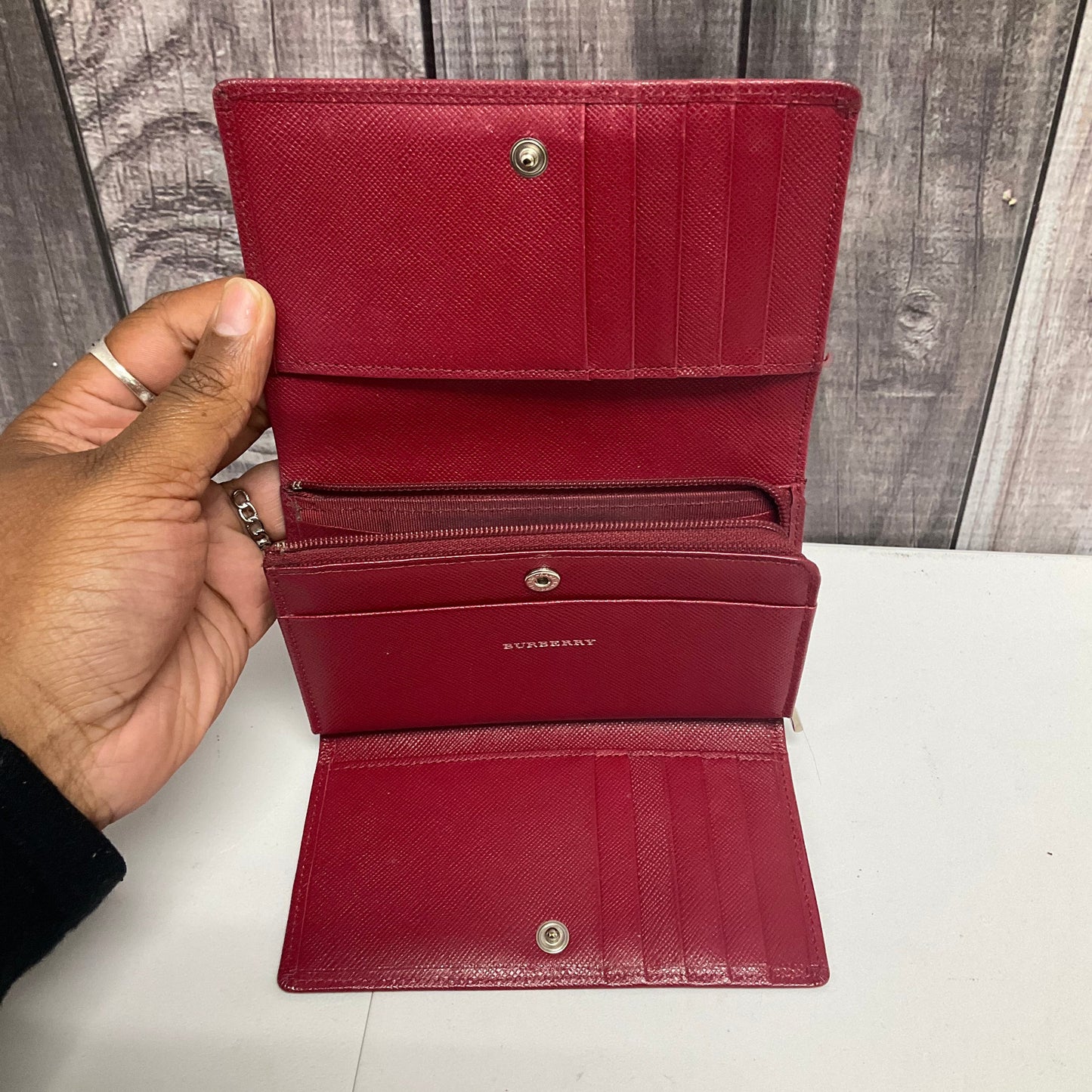 Wallet Designer By Burberry, Size: Medium