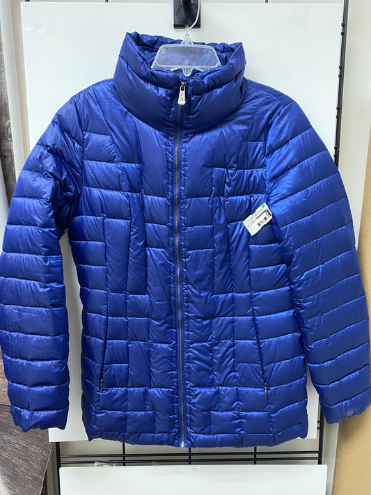 Coat Puffer & Quilted By Calvin Klein In Blue, Size: S