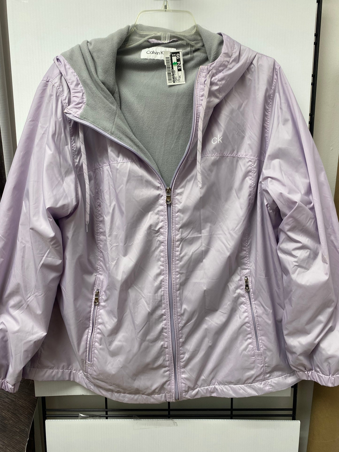 Jacket Other By Calvin Klein In Purple, Size: Xxl