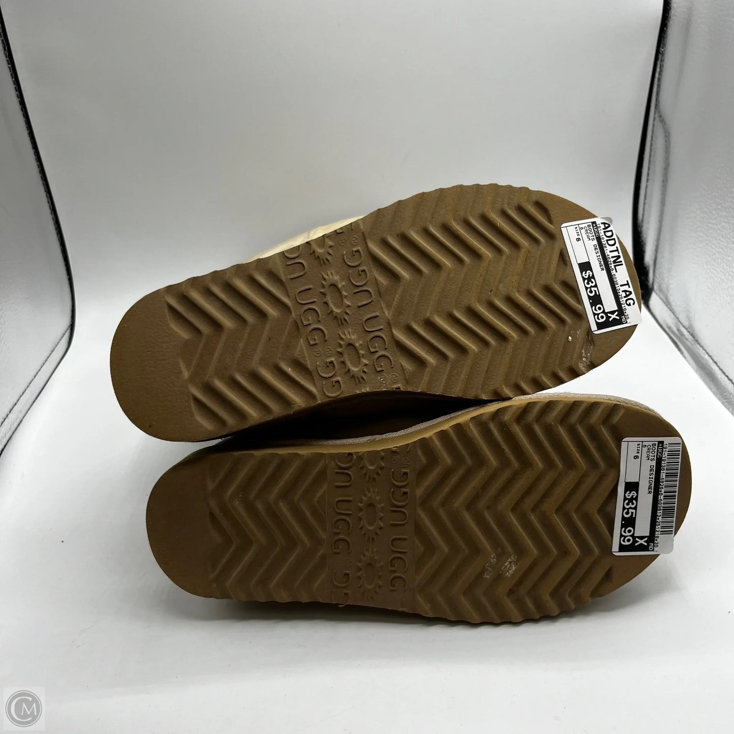 Boots Designer By Ugg In Cream, Size: 6