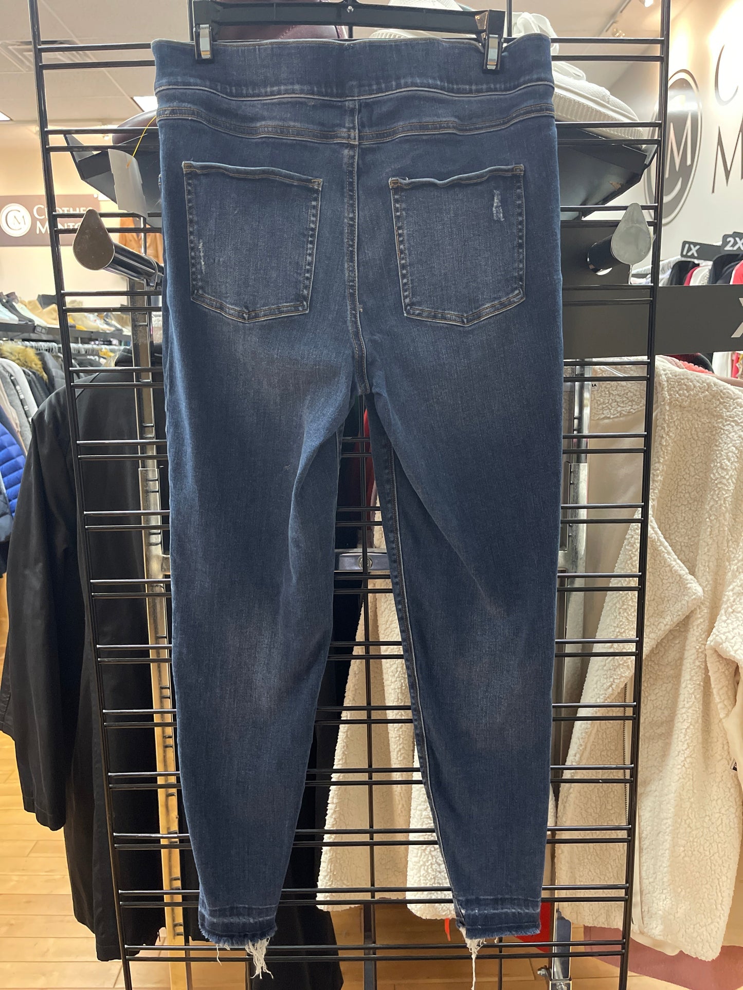 Jeans Skinny By Spanx In Blue Denim, Size: L