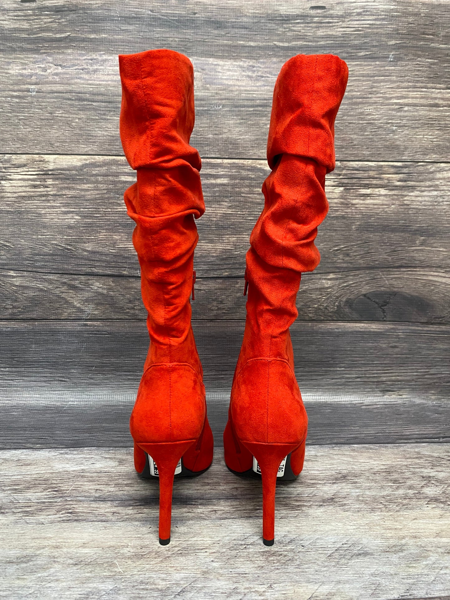 Boots Knee Heels By Jessica Simpson In Red, Size: 7.5