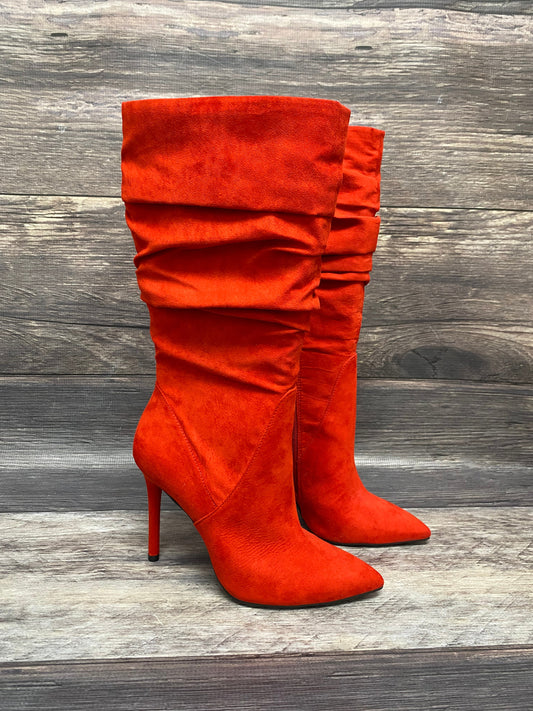 Boots Knee Heels By Jessica Simpson In Red, Size: 7.5