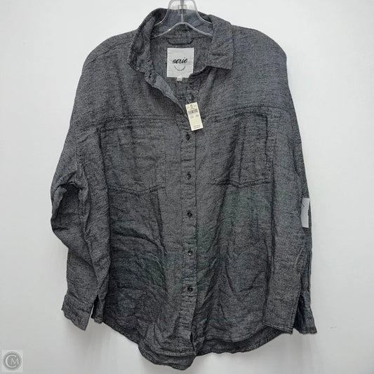 Top Long Sleeve By Aerie In Grey, Size: M