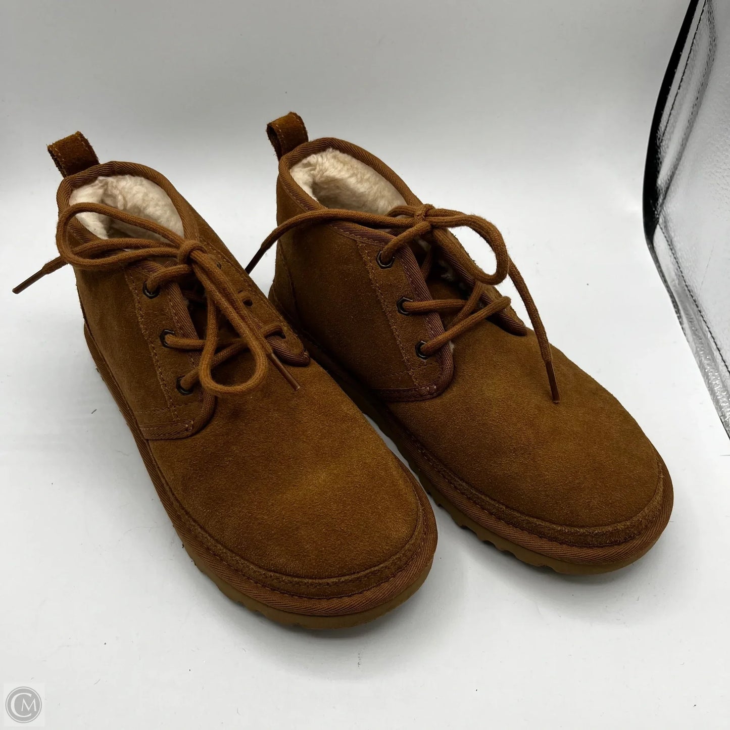 Boots Designer By Ugg In Brown, Size: 7