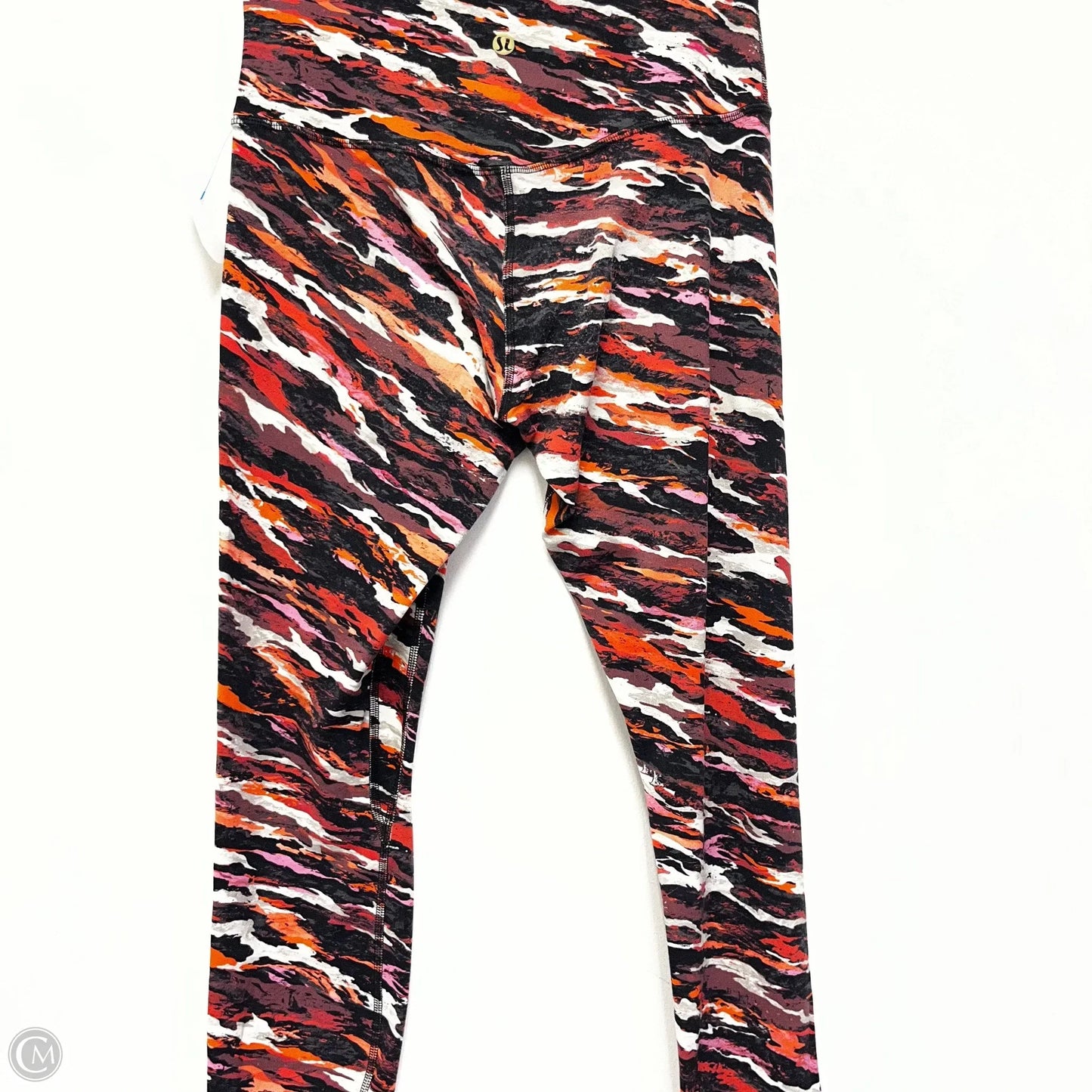 Athletic Leggings By Lululemon In Multi-colored, Size: M