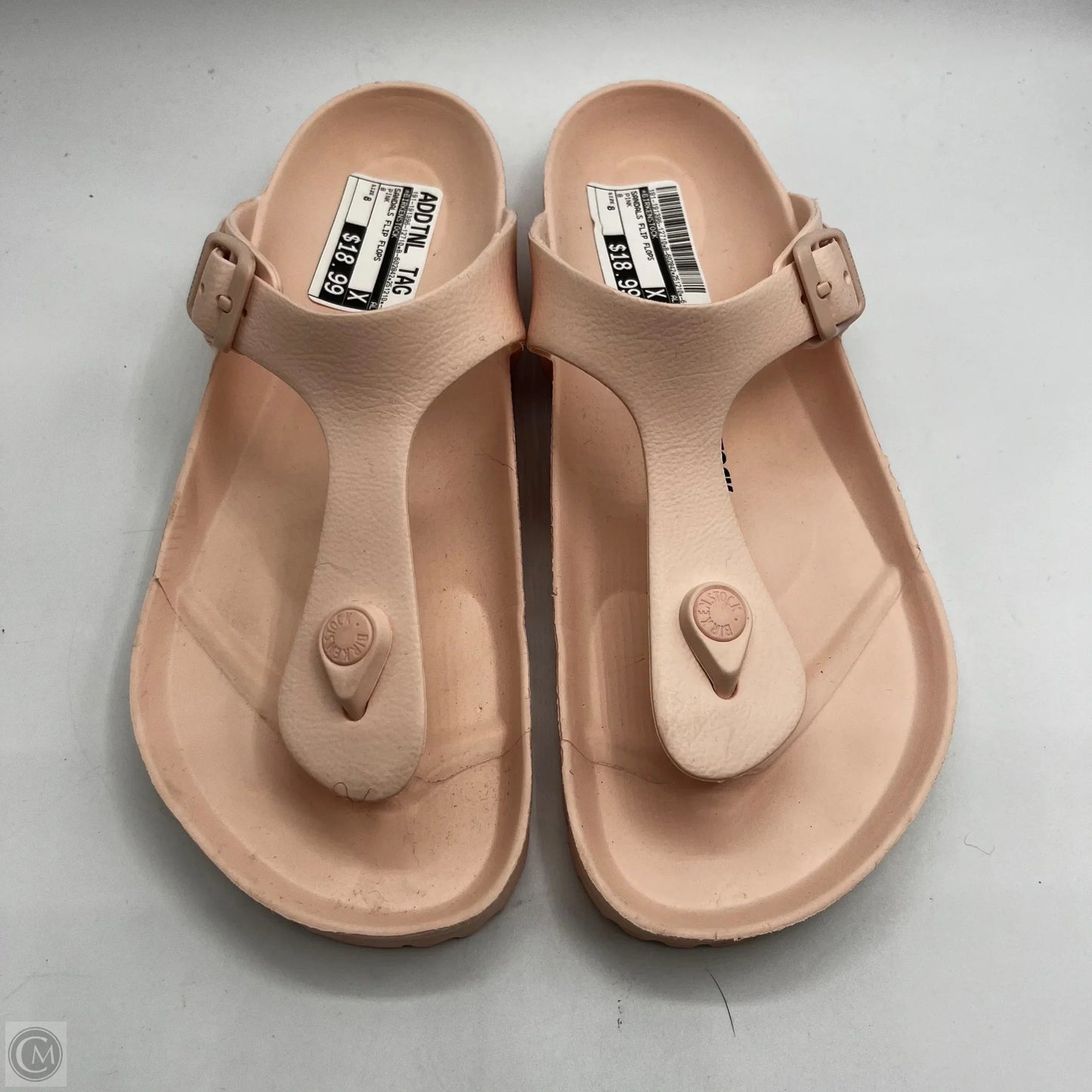 Sandals Flip Flops By Birkenstock In Pink, Size: 8