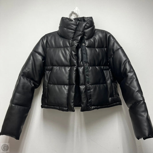 Coat Puffer & Quilted By Alya In Black, Size: S