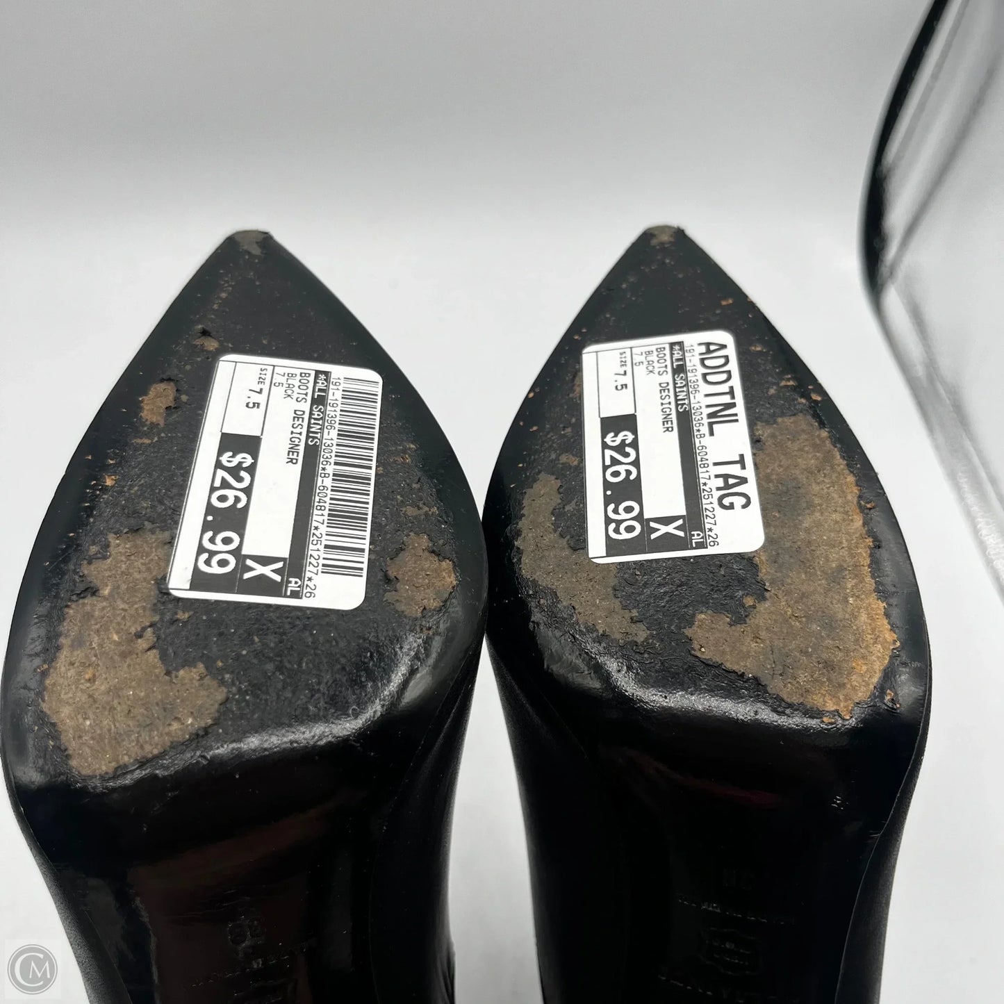 Boots Designer By All Saints In Black, Size: 7.5