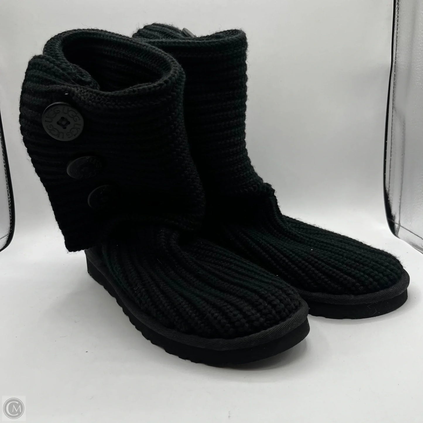 Boots Designer By Ugg In Black, Size: 8