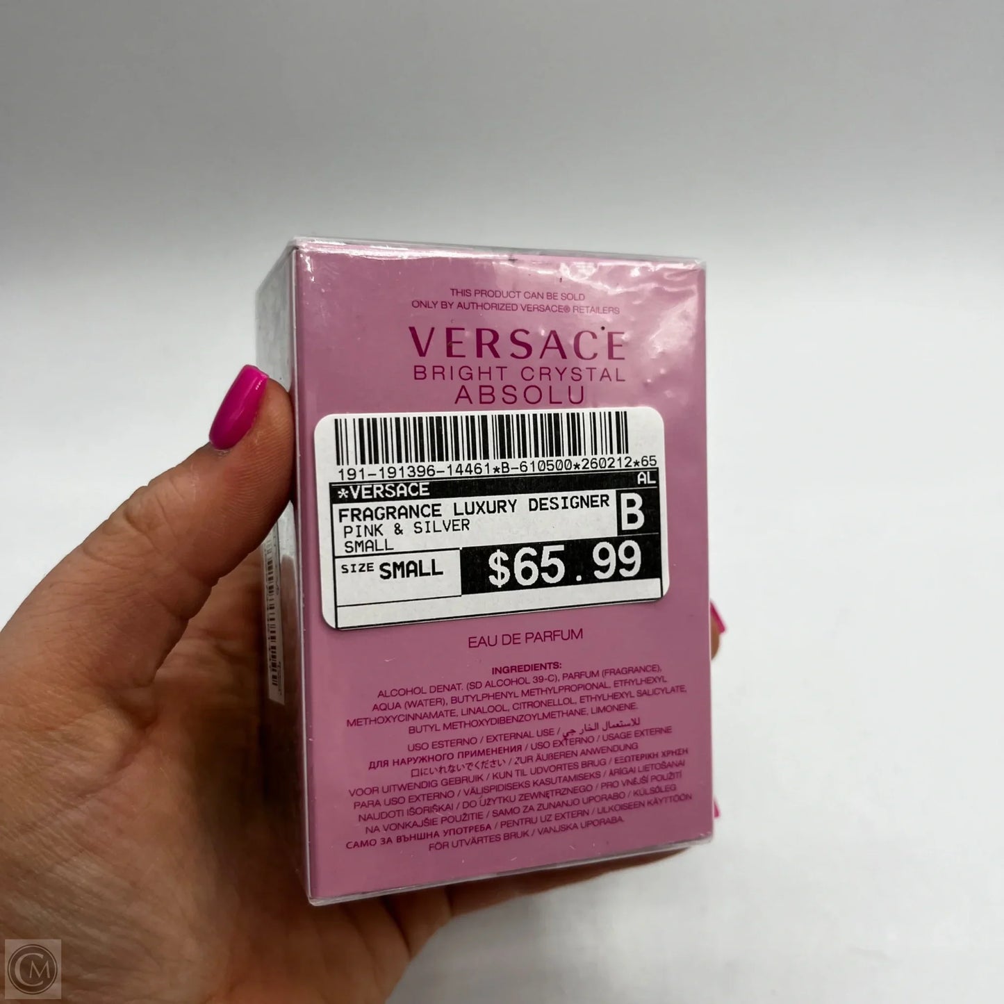 Fragrance Luxury Designer By Versace, Size: Small