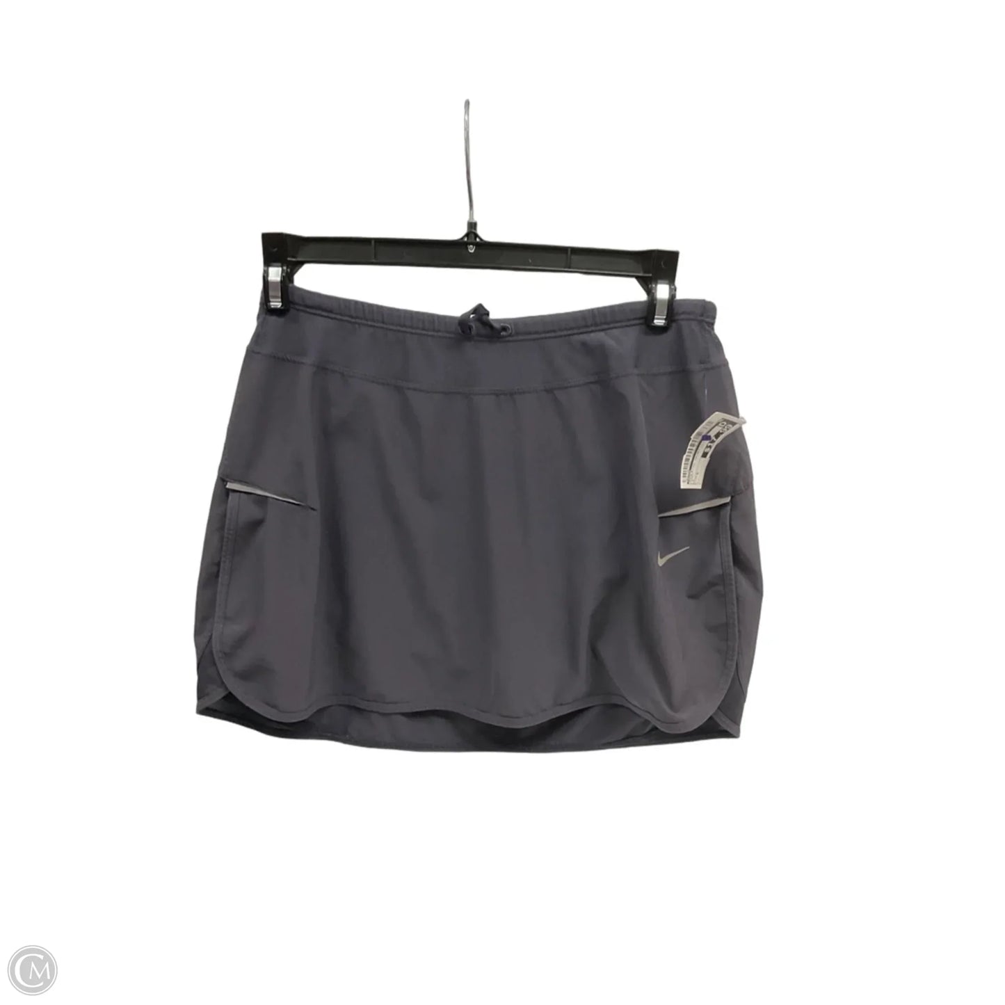 Athletic Skort By Nike In Grey, Size: S