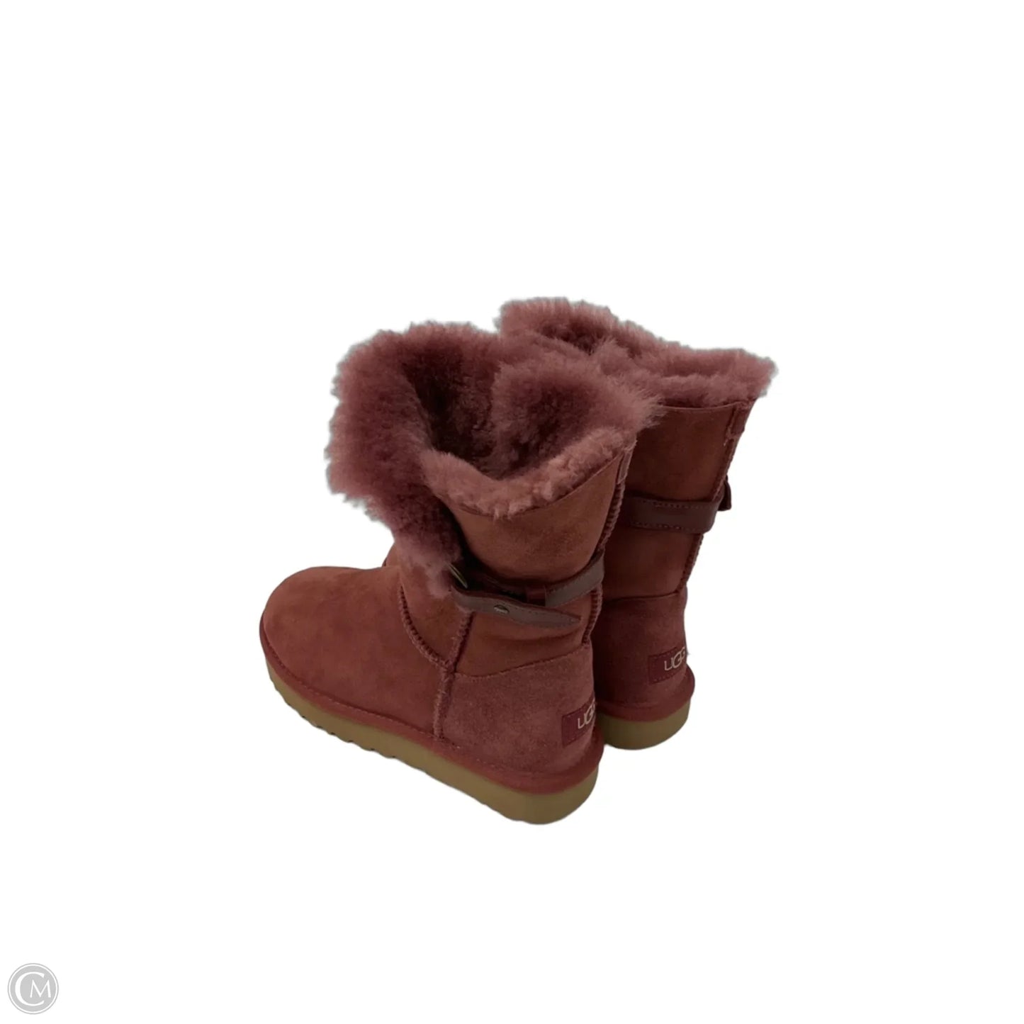 Boots Designer By Ugg In Maroon, Size: 7