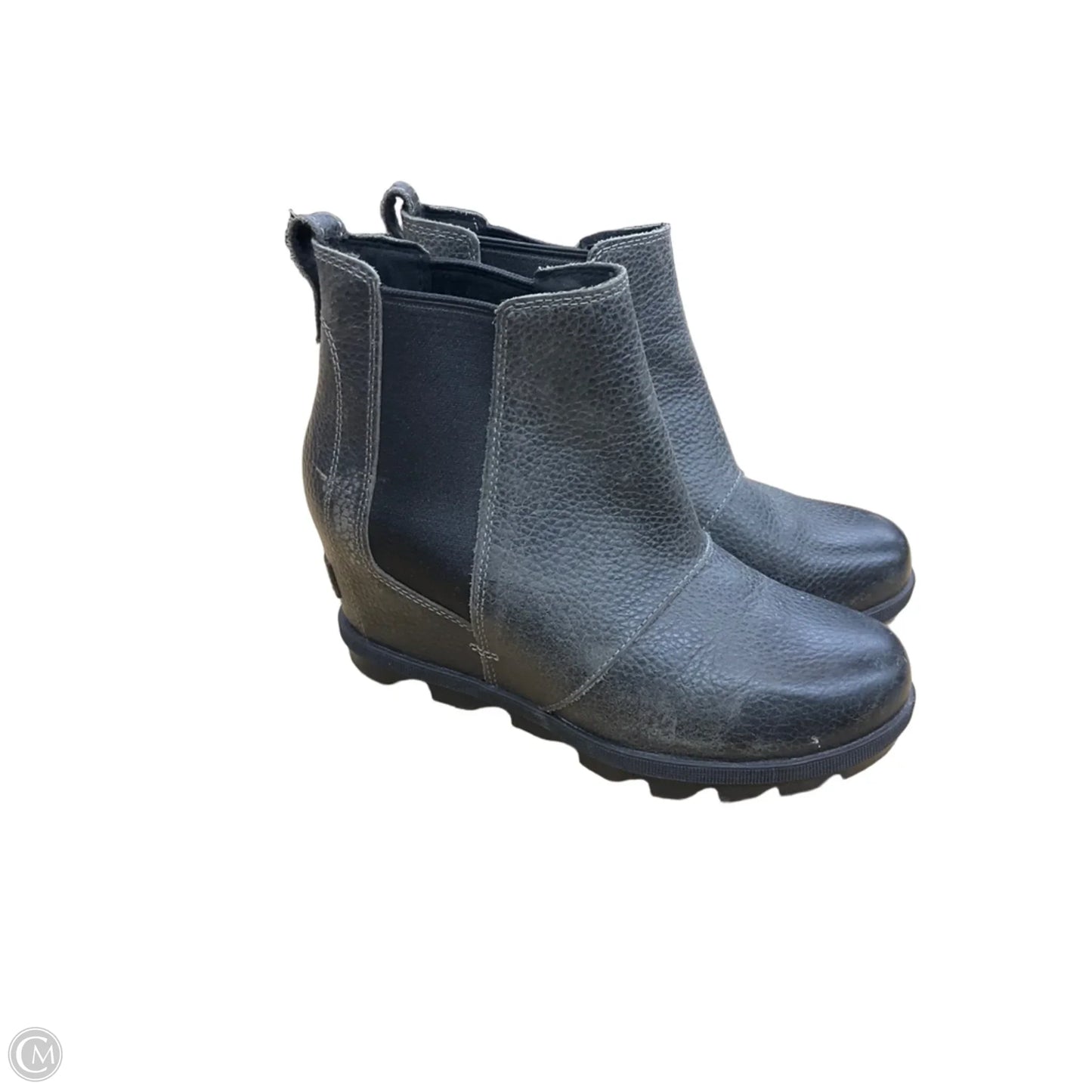 Boots Ankle Heels By Sorel In Grey, Size: 8