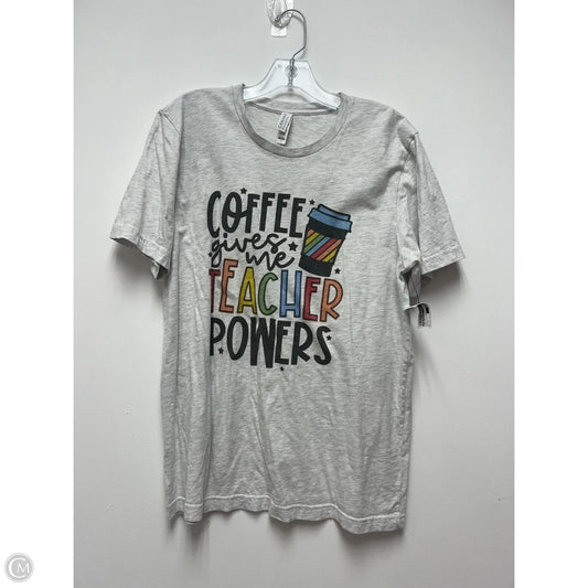 Top Short Sleeve By Canvasback In Grey, Size: L