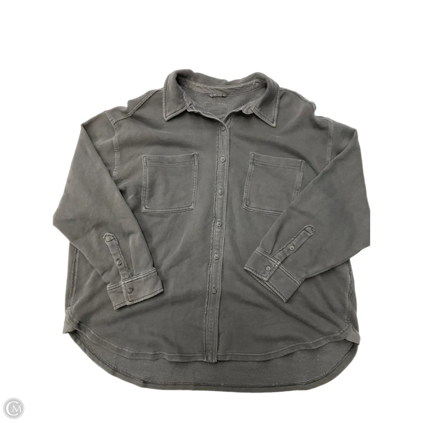 Jacket Shirt By Aerie In Black, Size: L