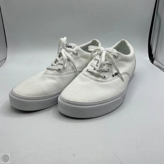 Shoes Flats By Vans In White, Size: 11
