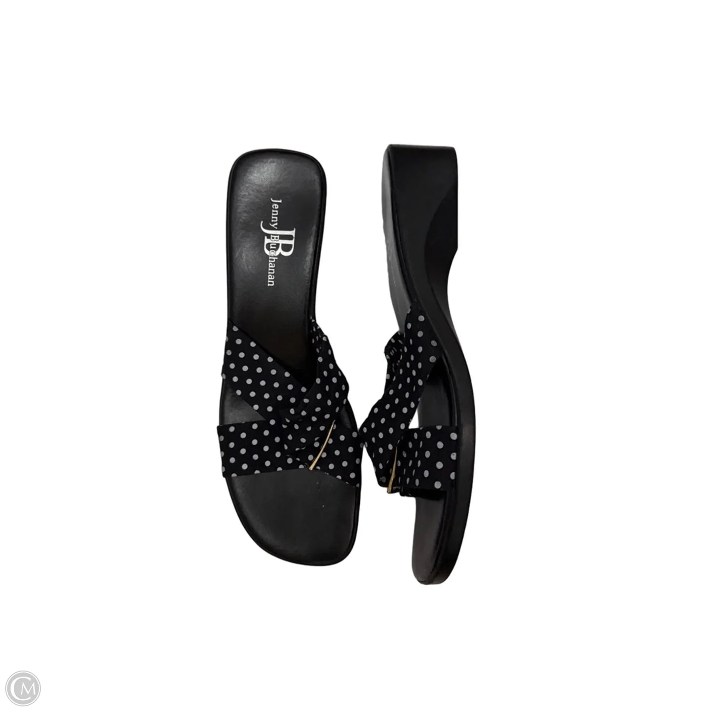 Sandals Heels Block By Clothes Mentor In Black, Size: 10