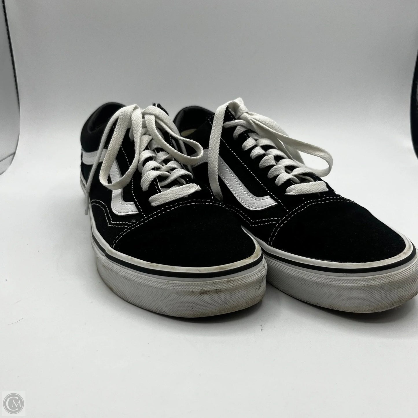 Shoes Sneakers By Vans In Black & White, Size: 8