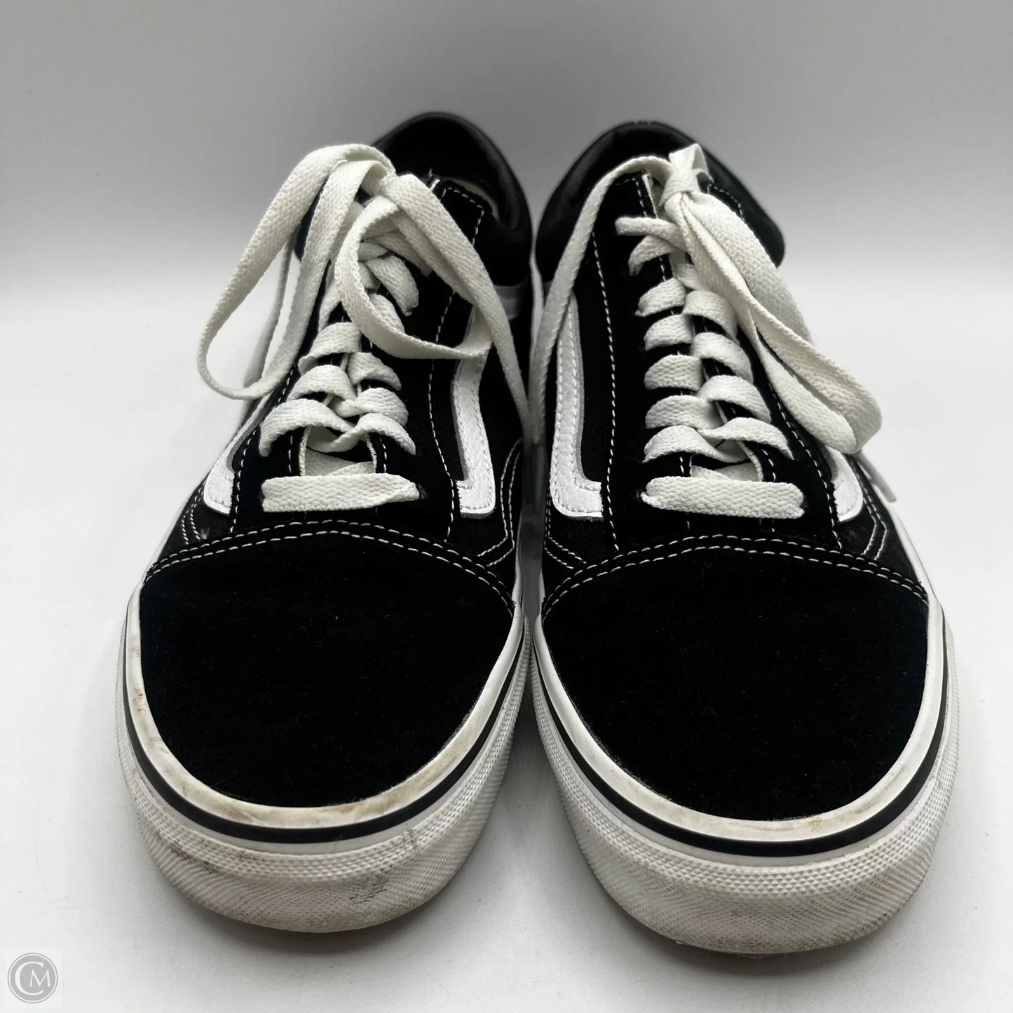 Shoes Sneakers By Vans In Black & White, Size: 8