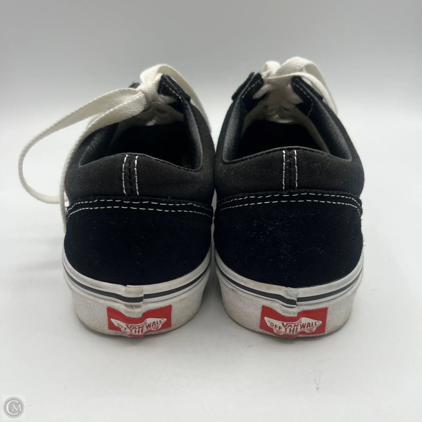 Shoes Sneakers By Vans In Black & White, Size: 8