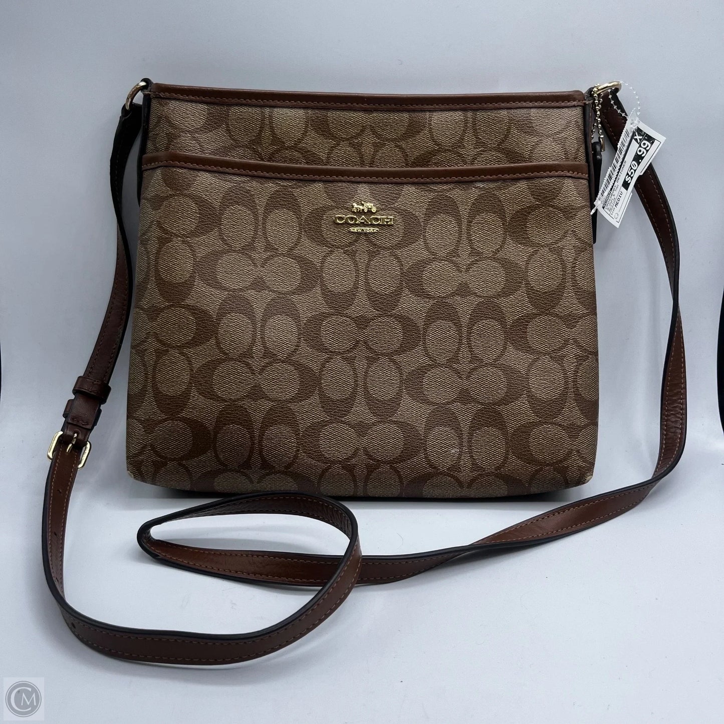 Crossbody Designer By Coach, Size: Medium