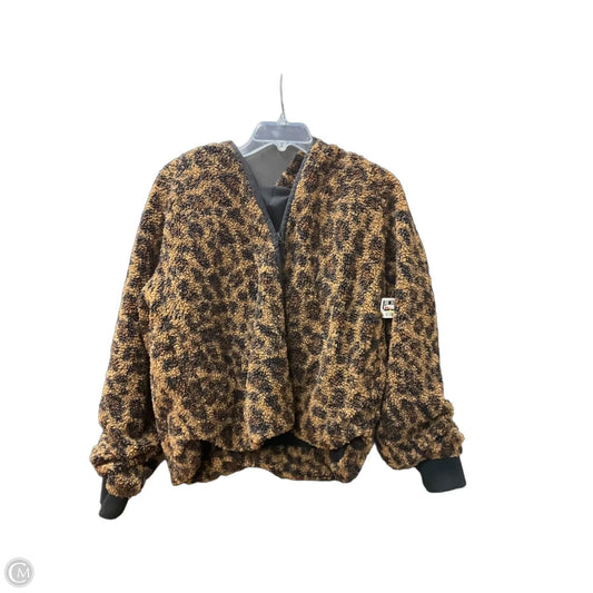 Coat Faux Fur & Sherpa By Lou And Grey In Animal Print, Size: M