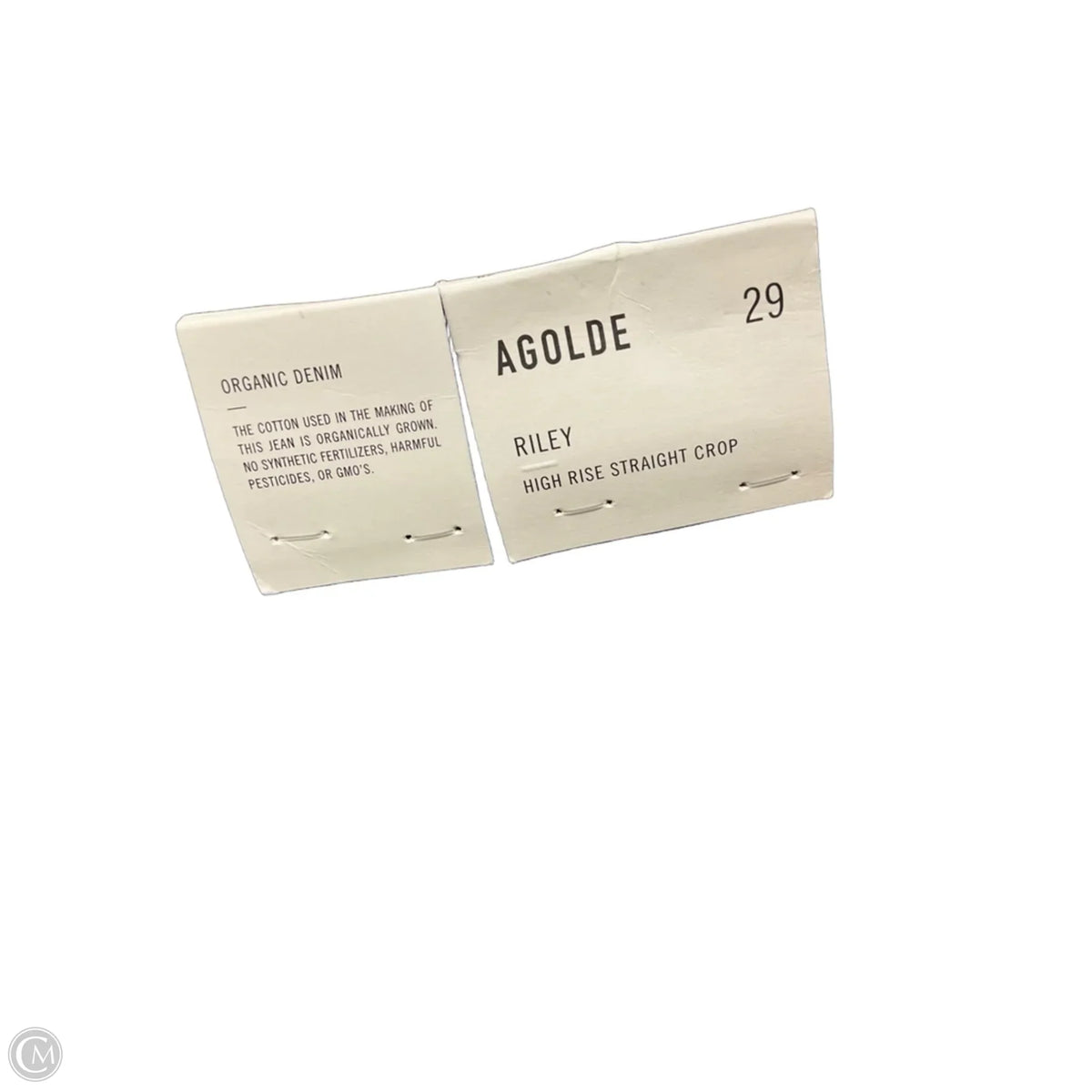 Jeans Cropped By Agolde In Blue Denim, Size: 8