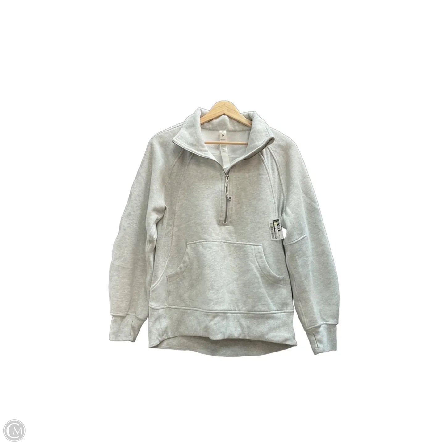Sweatshirt Collar By Lululemon In Grey, Size: Xs