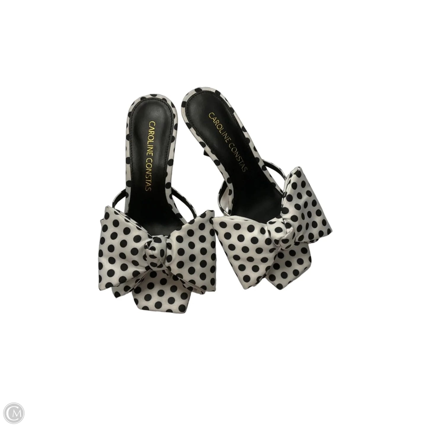 Shoes Designer By Caroline Constas In Polkadot Pattern, Size: 5