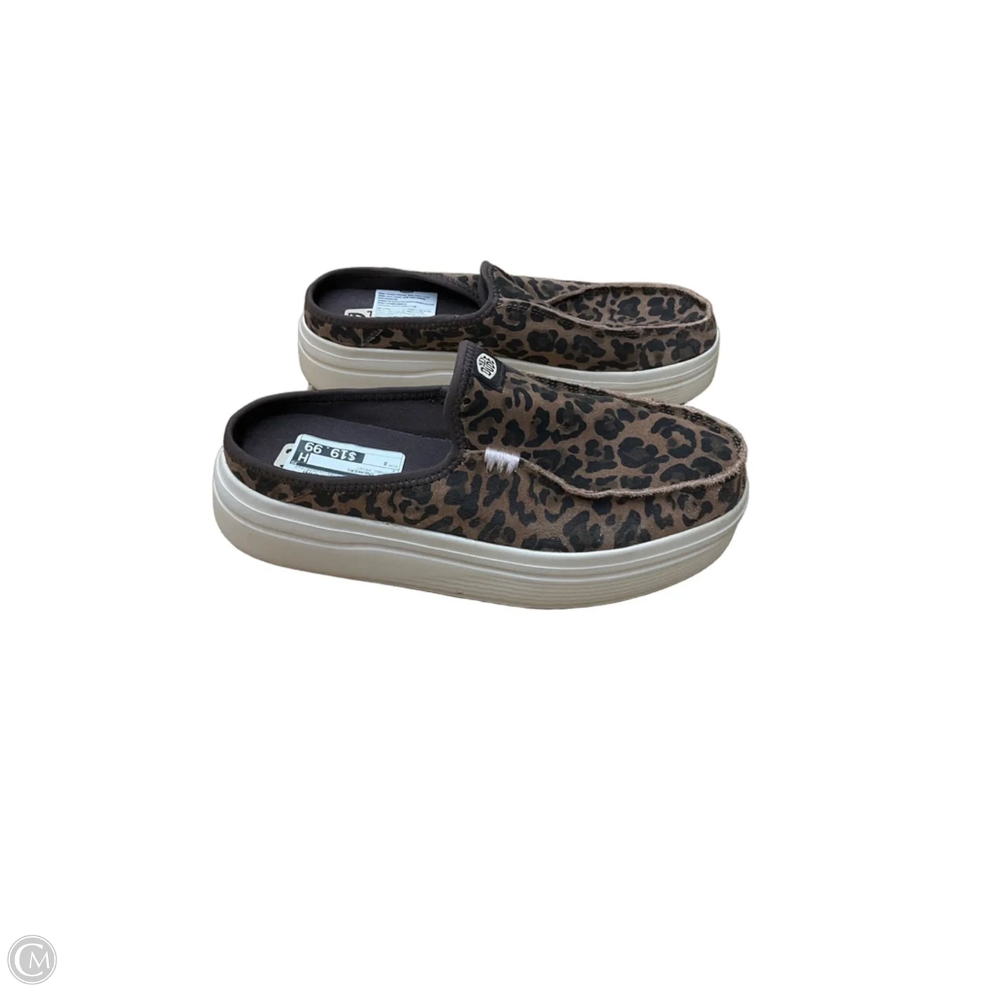 Shoes Sneakers By Hey Dude In Leopard Print, Size: 8