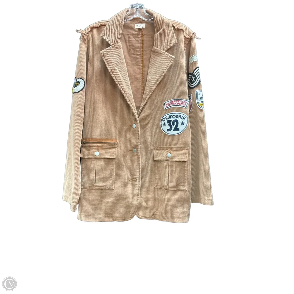 Jacket Other By Pol In Brown, Size: L