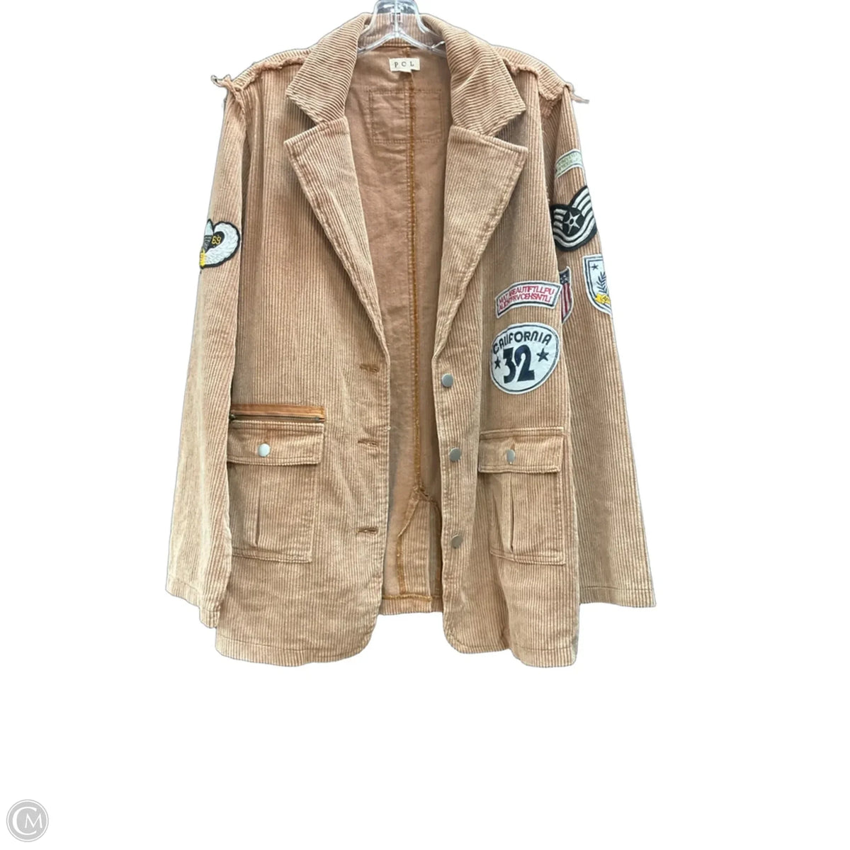 Jacket Other By Pol In Brown, Size: L