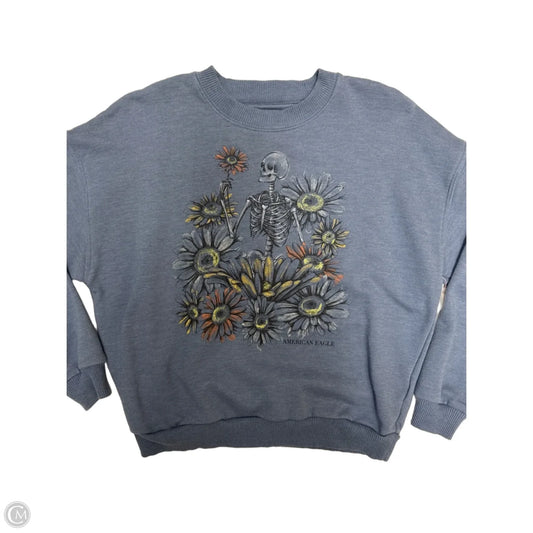 Sweatshirt Crewneck By American Eagle In Blue, Size: S