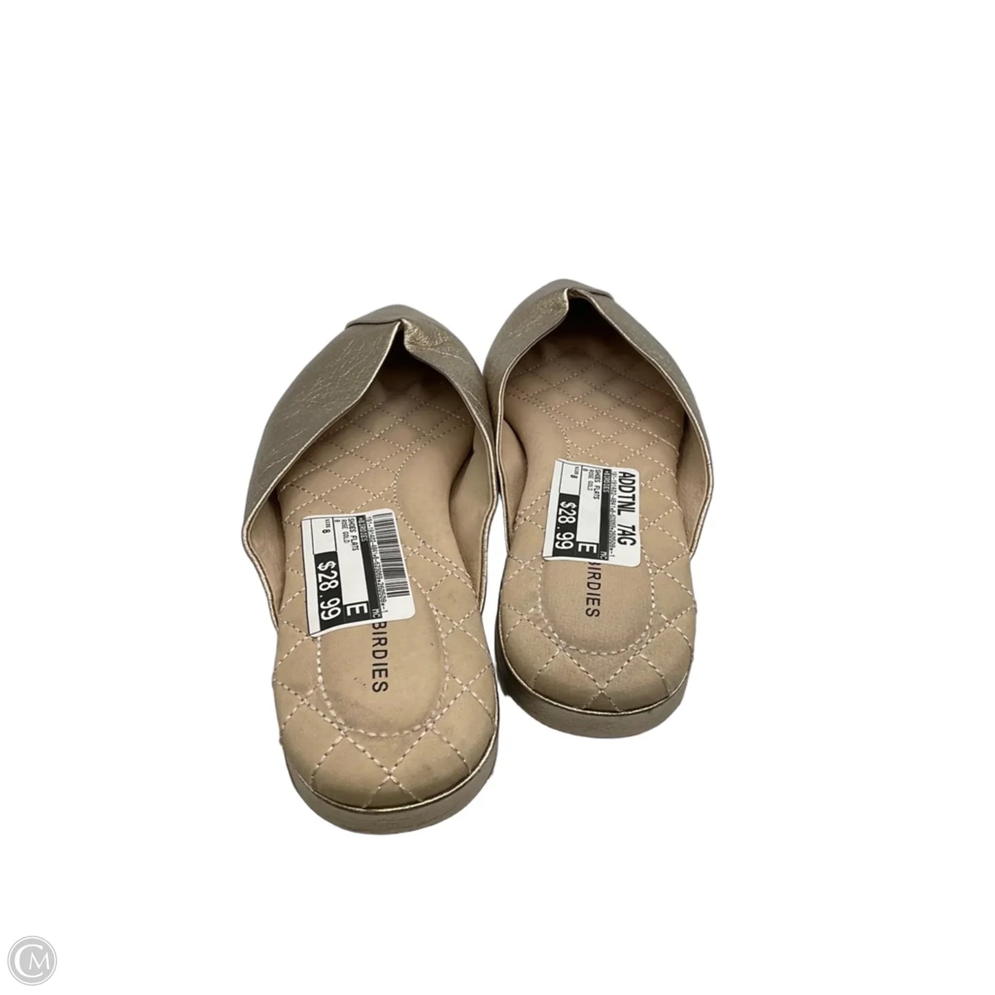 Shoes Flats By Birdies In Rose Gold, Size: 8