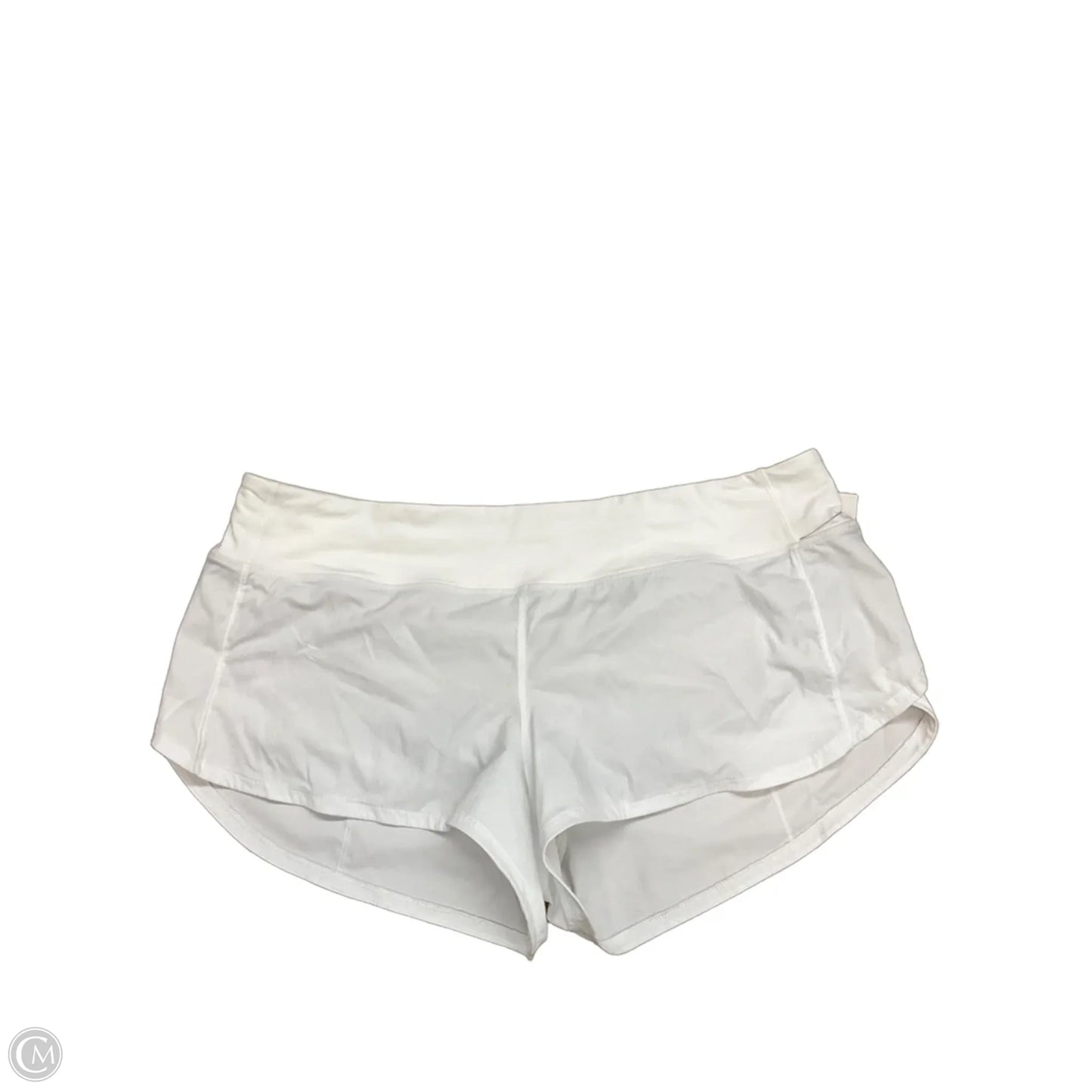Athletic Shorts 2pc By Lululemon In White, Size: 12