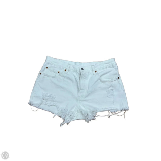 Shorts By Levis In White Denim, Size: 12